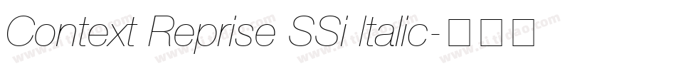 Context Reprise SSi Italic字体转换